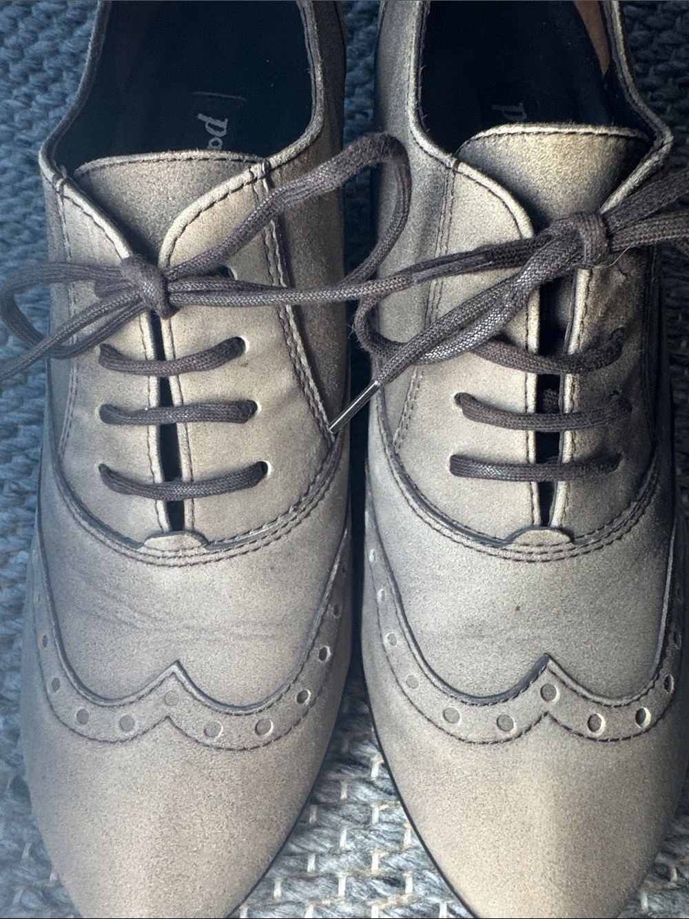 Paul Green Kelsey Nubuck Oxford Heel – Women’s Lace-Up Pumps – Taupe - Picture 14 of 16